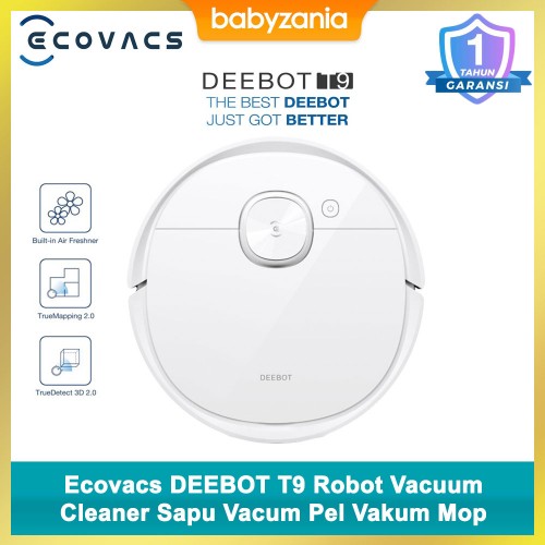 Ecovacs DEEBOT T9 Robot Vacuum Cleaner Sapu Vacum Pel Vakum Mop