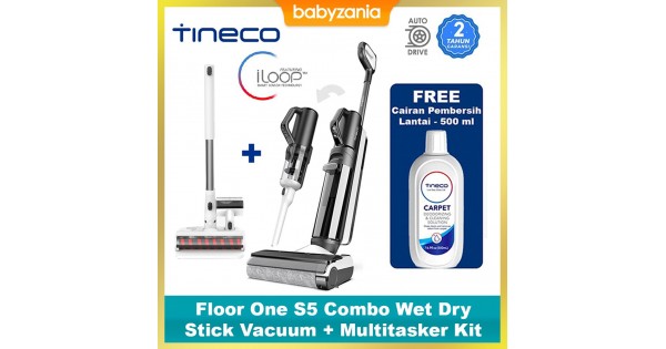 Jual Murah Tineco Floor One S5 Combo Smart Wet Dry Cordless Stick Handheld  Vacuum Mart di Jakarta