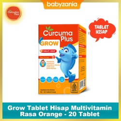 Curcuma Plus Grow Tablet Hisap Multivitamin Rasa...