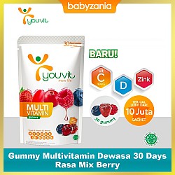 Youvit Gummy Multivitamin Dewasa 30 Days - Rasa...