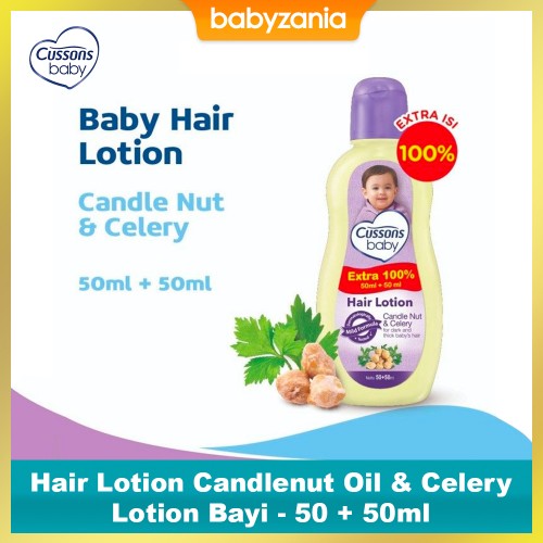 Cussons Baby Hair Lotion Candlenut Oil & Celery - 50+50 ml