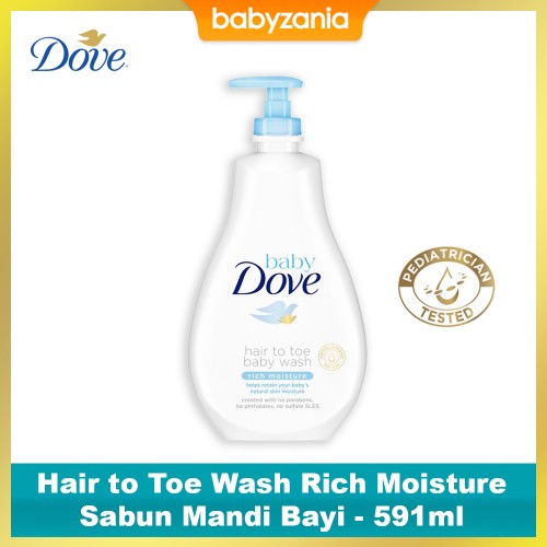 Baby Dove Hair to Toe Wash Rich Moisture Sabum Mandi Bayi - 591ml