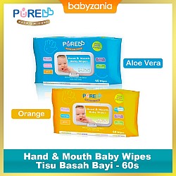 Pure BB Hand & Mouth Baby Wipes 60s - Aloe...