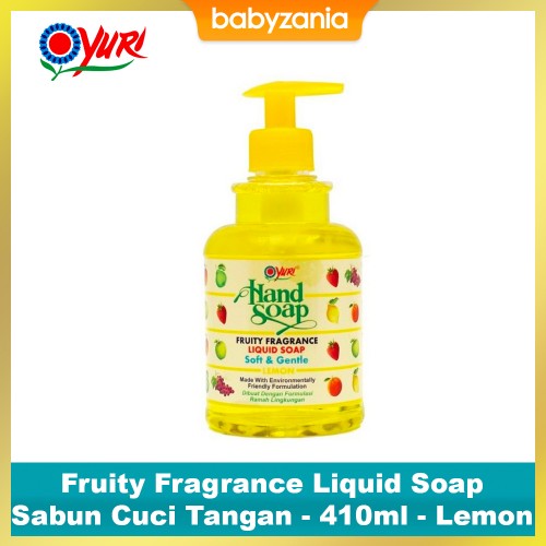 Yuri Hand Soap Sabun Cuci Tangan Pump 410ml - Lemon