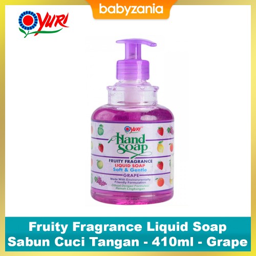 Yuri Hand Soap Sabun Cuci Tangan Pump 410 ml - Grape