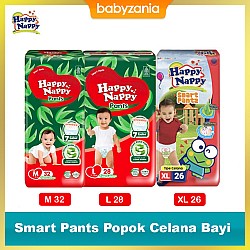 Happy Nappy Smart Pants Popok Celana Bayi - M 32...