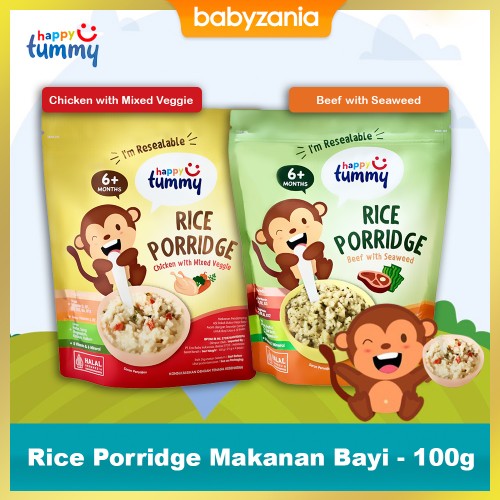 Happy Tummy Rice Porrige Makanan Bayi - 100 gr