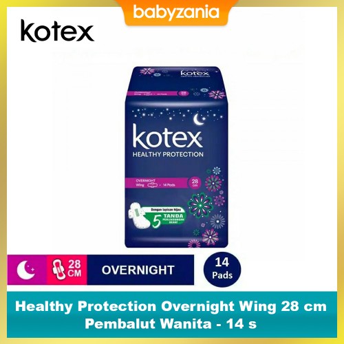 Kotex Healthy Protection Overnight Wing 28 cm Pembalut Wanita - 14 s