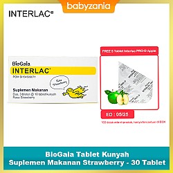 Interlac BioGaia Tablet Kunyah Suplemen Makanan...