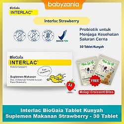 Interlac BioGaia Tablet Kunyah Suplemen Makanan...