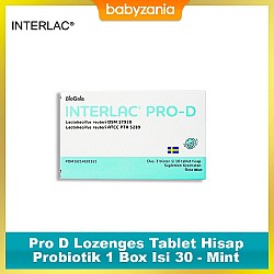 Interlac Pro D Lozenges Tablet Hisap Probiotik 1...