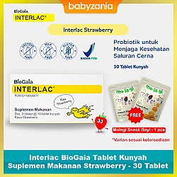 Interlac BioGaia Tablet Kunyah Suplemen Makanan...