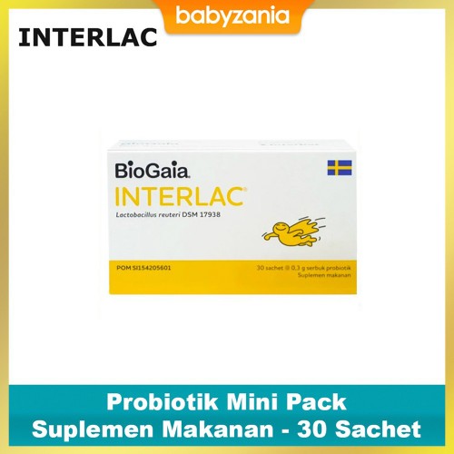 Interlac BioGaia Suplemen Makanan - 30 Sachet