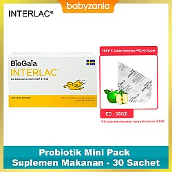 Interlac Probiotik Mini Pack Suplemen Makanan -...