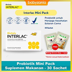 Interlac Probiotik Mini Pack Suplemen Makanan -...