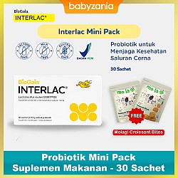 Interlac Probiotik Mini Pack Suplemen Makanan -...