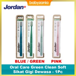 Jordan Oral Care Green Clean Soft Sikat Gigi...