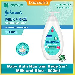 Johnsons Baby Bath Hair and Body 2in1 Milk and...