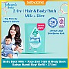 Johnsons Baby Bath Milk + Rice 2in1 Hair & Body Bath Sabun Mandi Bayi Refill - 375ml