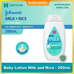 Johnsons Baby Lotion Milk and Rice - 200ml