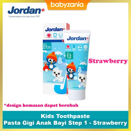 Jordan Oral Care Kids Toothpaste Pasta Gigi Anak Step 1 (0-5 Tahun)