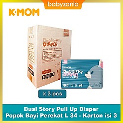 K-MOM Diaper Pants Popok Celana - Karton Isi 3 -...