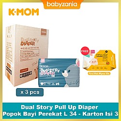 K-MOM Diaper Pants Popok Celana - Karton Isi 3 -...