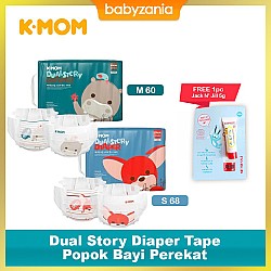 K-MOM Dual Story Diaper Tape / KMom Popok Bayi...