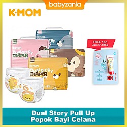 K-MOM Dual Story Pull Up Popok Celana - L 34 / XL...