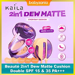 Kaila Beauté 2in1 Dew Matte Cushion Double SPF...