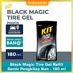 Kit Black Magic Tire Gel Semir Pengkilap Ban Mobil & Motor Pouch 180ml