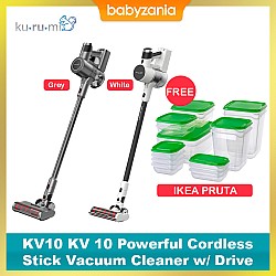 Kurumi KV10 KV 10 Powerful Cordless Stick Vacuum...