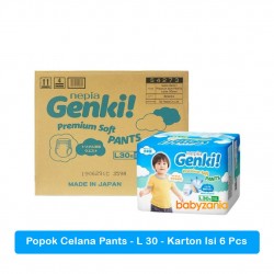Nepia Genki Popok Bayi Celana Pants L30 / L 30 -...