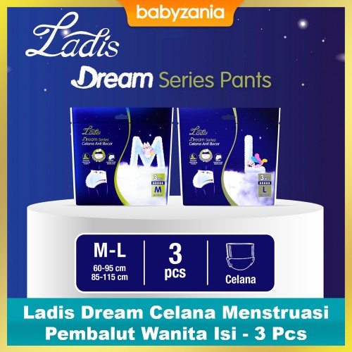 Makuku Ladies Dream Celana Menstruasi Pembalut Wanita Isi - 3 Pcs
