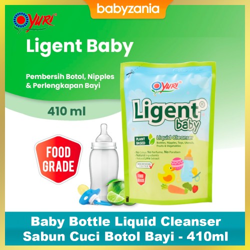 Ligent Baby Bottle Liquid Cleanser Sabun Cuci Botol Bayi Pouch - 410 ml