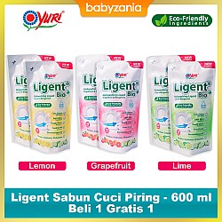 Yuri Ligent Sabun Cuci Piring 600 ml - Beli 1...