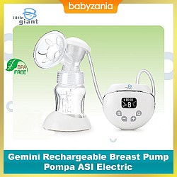 Little Giant Gemini Rechargeable Breast Pump Pompa ASI Electric