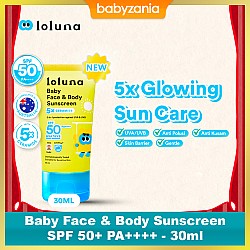 Loluna Baby Face & Body Sunscreen SPF 50 PA++++ 30ml