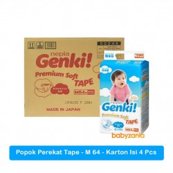 Nepia Genki Popok Bayi Perekat Tape M64 / M 64 -...