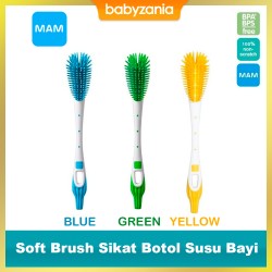 MAM Soft Brush Sikat Botol Susu Bayi - Blue /...