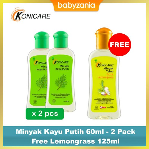Konicare Minyak Kayu Putih 60ml - PROMO 2 Pack FREE 125ml