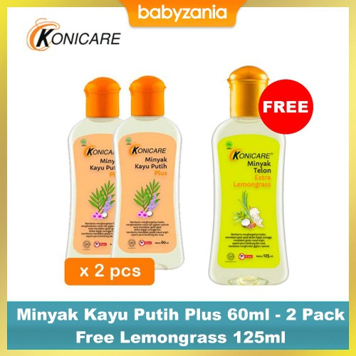 Konicare Minyak Kayu Putih Plus - 60ml - PROMO 2 Pack FREE 125ml