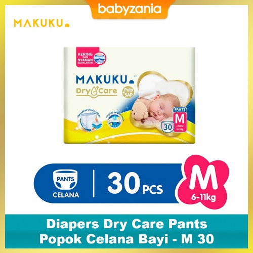 Makuku Diapers Dry Care Pants Popok Celana Bayi - M 30
