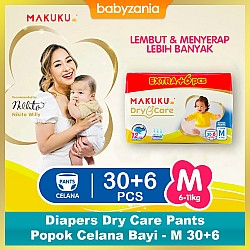 Makuku Diapers Dry Care Pants Popok Celana Bayi - M 30+6