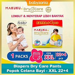 Makuku Diapers Dry Care Pants Popok Celana Bayi - XXL 22+4
