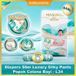 Makuku Diapers Slim Luxury Silky Pants Popok Celana Bayi - L34