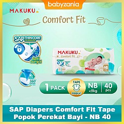 Makuku SAP Diapers Comfort Fit Tape Popok Perekat...