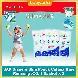 Makuku SAP Diapers Slim Popok Celana Bayi Renceng...