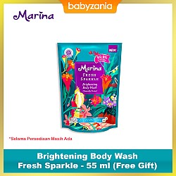 Marina Brightening Body Wash Fresh Sparkle - 55 ml (Free Gift)