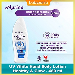 Marina UV White  Hand & Body Lotion Healthy & Glow - 460 ml